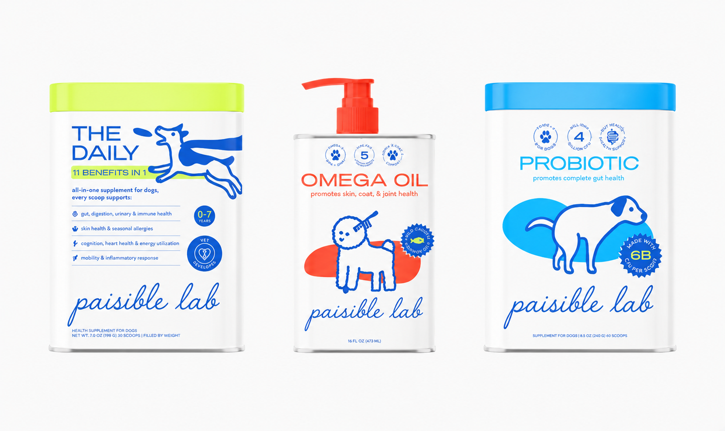 THE DAILY + OMEGA OIL + PROBIOTIC